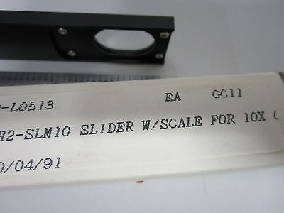 OLYMPUS MICROSCOPE SLIDE AH2-SLM10 FILTER OPTICS BIN#54-08