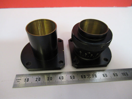 CARL ZEISS BRASS EYEPIECE HOLDER TUBUS MICROSCOPE PART AS PICTURED Q2-63