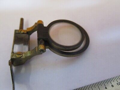 ANTIQUE BRASS LENS + PRISM ASSEMBLY RARE MICROSCOPE PART AS PICTURED &7B-B-31