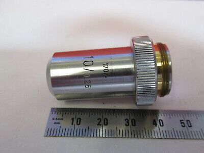 LEITZ WETZLAR OBJECTIVE 10X /170 LENS MICROSCOPE PART AS PICTURED &B2-A-31