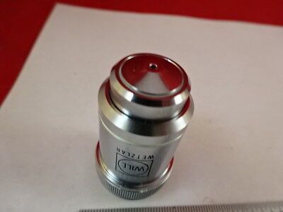 MICROSCOPE PART WILL WETZLAR GERMANY OBJECTIVE LENS 100X OPTICS AS IS B#D2-B-16