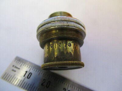 ANTIQUE RARE LEITZ CONDENSER LENS GERMANY MICROSCOPE PART AS PICTURED P9-A-67