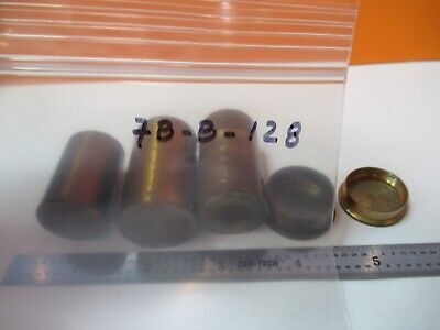 FOR PARTS LOT ANTIQUE BRASS OBJECTIVE CAN MISMATCHED MICROSCOPE PARTS &7B-B-128