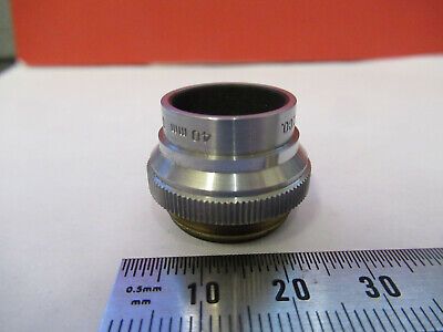 BAUSCH LOMB OBJECTIVE LENS 40mm  OPTICS MICROSCOPE PART AS PICTURED &B6-FT-98