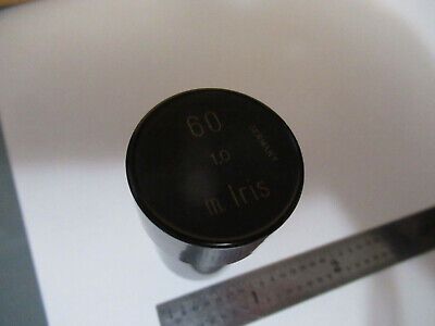 CARL ZEISS JENA APO 60 EMPTY BRASS OBJECTIVE CAN MICROSCOPE AS PICTURED &F5-A-89