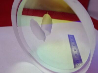 OPTICAL FLAT FUSED SILICA 3" DIA DICHROIC MIRROR HOLLOWED LASER OPTICS &6-A-29B