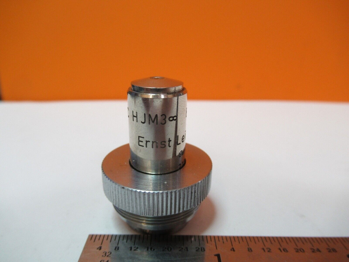 ANTIQUE ERNST LEITZ 85X HJM3 OBJECTIVE LENS MICROSCOPE PART as pictured &A2-A-42