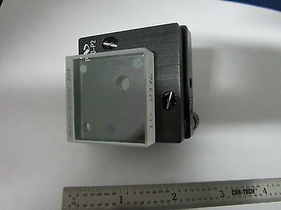 NEWPORT 100-P2 OPTICAL MOUNTED SQUARE FILTER LUMONICS UV LASER OPTICS BIN#4T xv