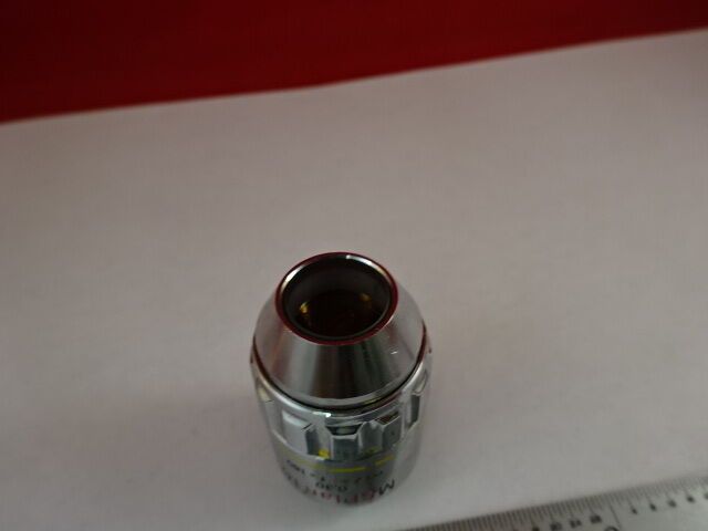 MICROSCOPE PART OBJECTIVE OLYMPUS JAPAN MSPLAN 10X OPTICS AS IS #F2-A-17