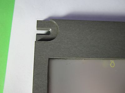 OPTICAL INFRARED MIRROR SLIDE SPECTRA TECH LASER OPTICS BIN #34-03