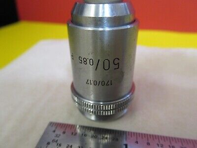 LEITZ WETZLAR GERMANY POL OBJECTIVE 50X/170 MICROSCOPE PART AS PICTURED FT-6-103