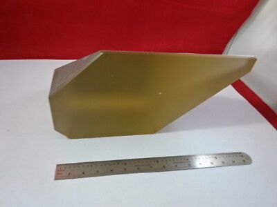 HUGE OPTICAL ZERODUR PIECE SILVER MIRROR TRUNCATED OPTICS AS PICTURED &92-75