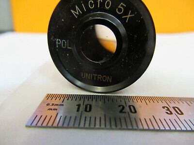 UNITRON JAPAN POL MICRO 5X EYEPIECE OCULAR MICROSCOPE PART AS PICTURED &F1-A-58