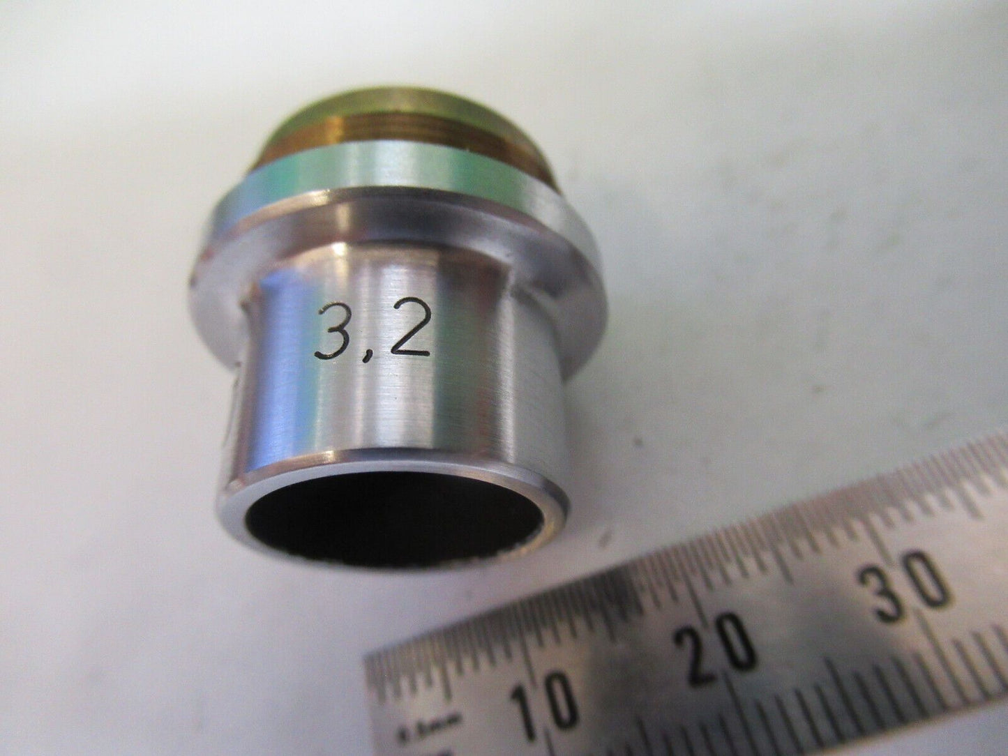 CARL ZEISS 3.2X OBJECTIVE LENS OPTICS  MICROSCOPE PART AS PICTURED &Z1-A-134