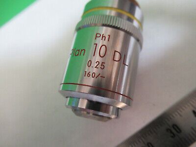 NIKON JAPAN PHASE OBJECTIVE PH1 10X /160 MICROSCOPE PART AS PICTURED &Q9-A-136