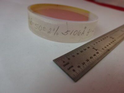 OPTICAL COATED FILTER MIRROR FLAT OPTICS AS IS #89-78