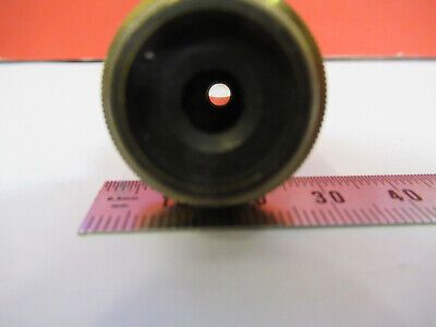 ANTIQUE BRASS LENS OPTICS OBJECTIVE MICROSCOPE PART LONDON AS PICTURED &87-FT-39