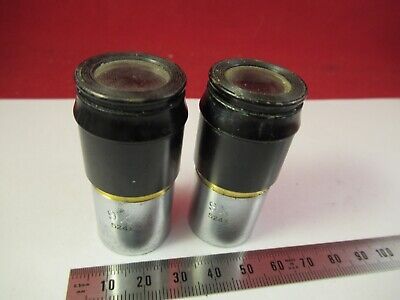 ANTIQUE AO SPENCER AMERICAN PAIR EYEPIECES 9X OPTICS MICROSCOPE PART &8-A-09