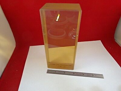 OPTICAL ZERODUR GLASS THICK BRICK LASER OPTICS INTERFEROMETER AS IS B#Q1-A-01