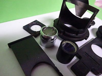 FOR PARTS MICROSCOPE PARTS ASSORTED OPTICS AS IS BIN#Y2-22