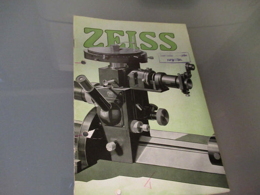 VINTAGE TECHNICAL MANUAL CARL ZEISS NEOPHOT MIKRO 500 MICROSCOPE AS PICTURED BLI