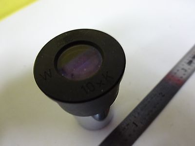 MICROSCOPE PART WILD HEERBRUGG SWISS EYEPIECE 10xK OPTICS AS IS BIN#W9-27