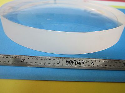 OPTICAL CONCAVE CONVEX LENS 6" DIAMETER THICK LASER OPTICS BK7 GLASS BIN#A8-16