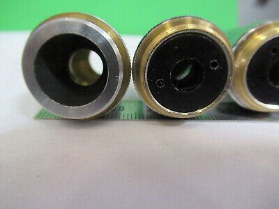 ASSORTED OBJECTIVES LENSES OPTICS LOT MICROSCOPE PART AS PICTURED Z1-A-61