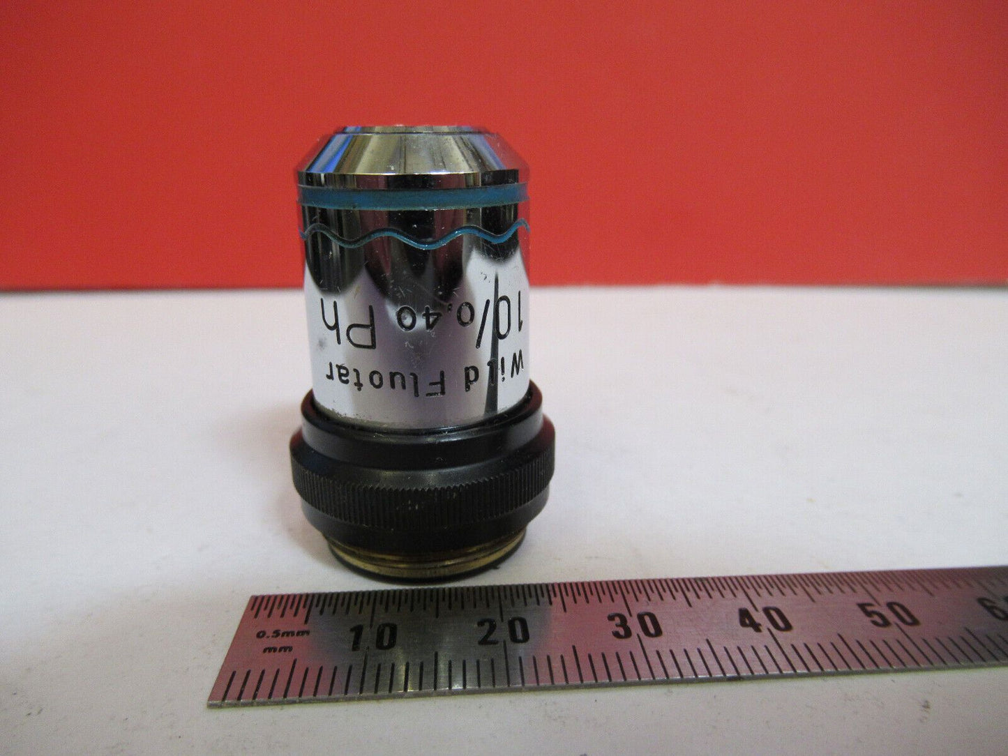 WILD HEERBRUGG SWISS PHASE PH 10X OBJECTIVE MICROSCOPE PART AS PICTURED Y7-B-40