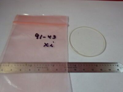 OPTICAL 405 nm VICOR COATED FUSED GLASS LENS OPTICS AS IS #91-43