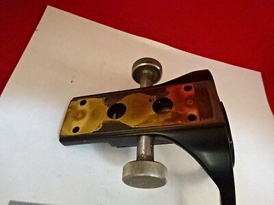 MICROSCOPE PART WILD HEERBRUGG SWISS M20 BRASS CONDENSER HOLDER AS IS #51-A-11