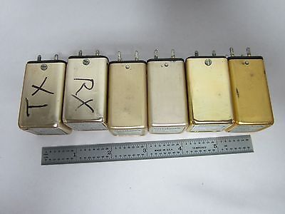 LOT 6 EA MOTOROLA QUARTZ CRYSTAL FREQUENCY CONTROL RADIO AS IS BIN#K6-05