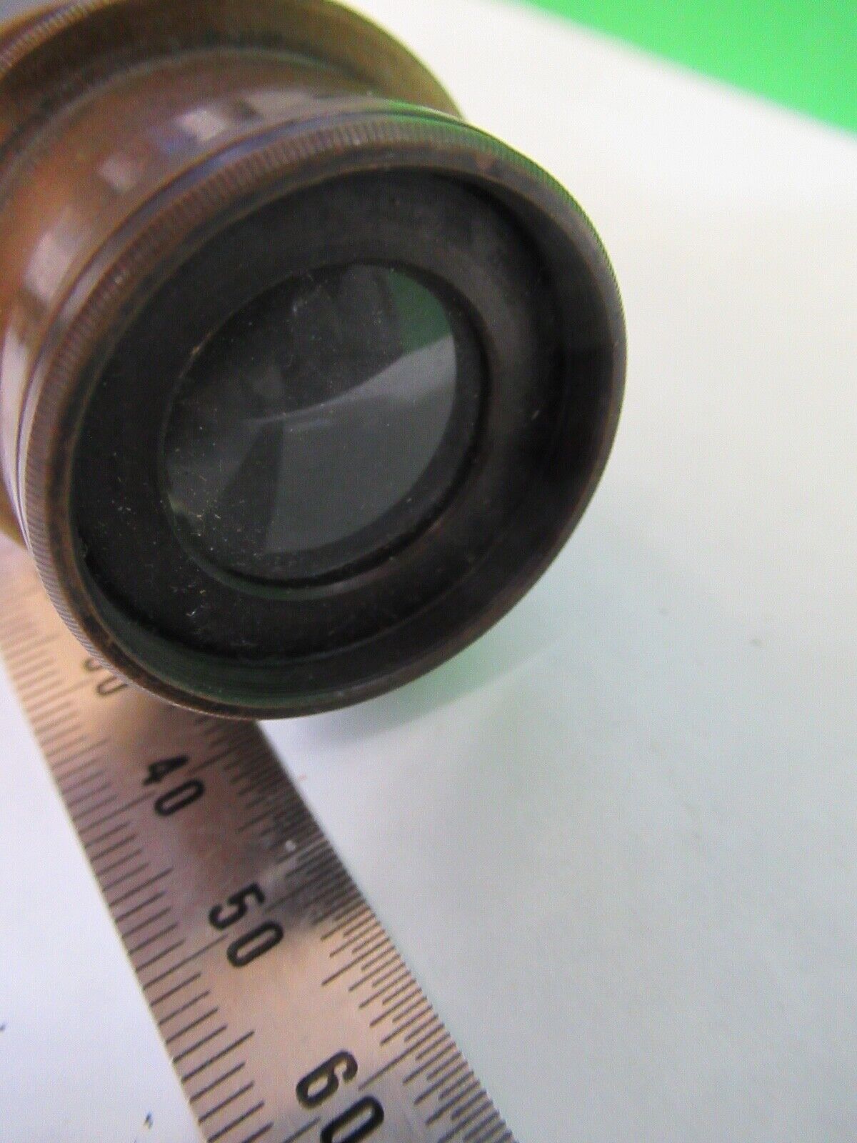 ANTIQUE BRASS BAUSCH LOMB EYEPIECE RARE OPTICS MICROSCOPE PART Z1-FT-96