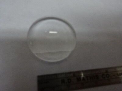 OPTICAL LENS PLANO CONVEX PL CX DIAMETER 35 mm FL 61 mm OPTICS AS IS #83-16