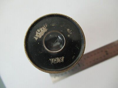 VINTAGE TCMS 308 EYEPIECE 10X LENS MICROSCOPE PART AS PICTURED #F5-A-138