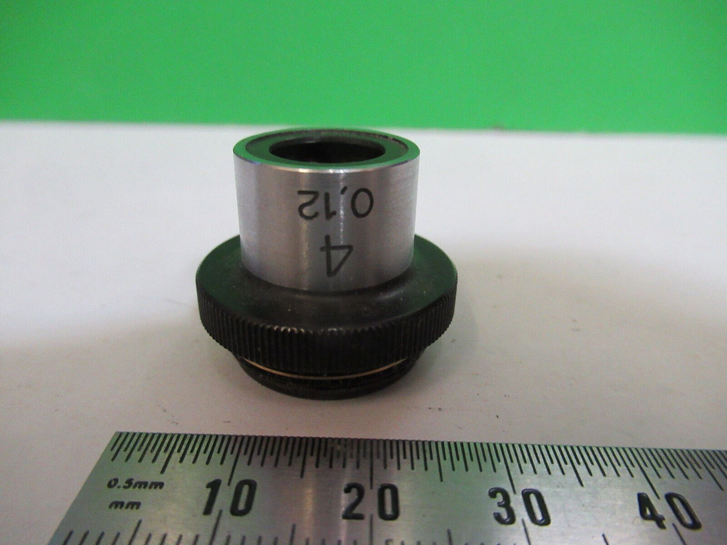 TIYODA TOKYO JAPAN 4X OBJECTIVE OPTICS MICROSCOPE PART AS PICTURED &R1-A-36