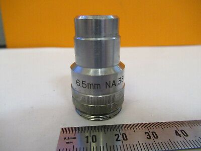 K-A-V JAPAN OBJECTIVE 6.5mm LENS OPTICS MICROSCOPE PART AS PICTURED #F9-A-41