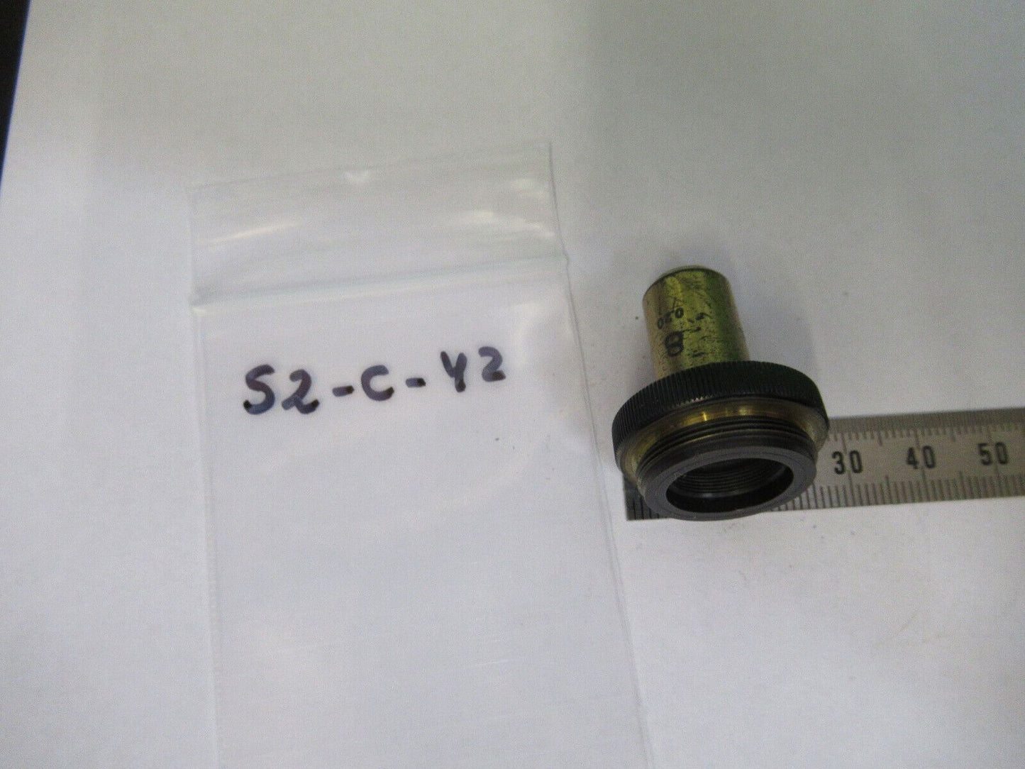 CARL ZEISS JENA GERMANY OBJECTIVE 8 MICROSCOPE PART AS PICTURED &S2-C-42