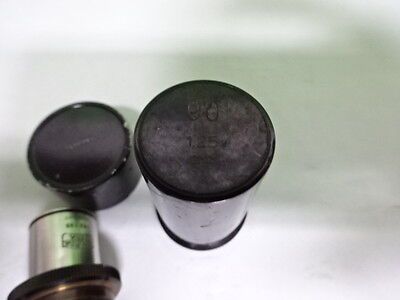 MICROSCOPE PART OBJECTIVE CARL ZEISS GERMANY HI 90X OPTICS AS IS #AE-28