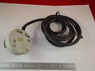 FOR PARTS MICROSCOPE SPARE LAMP CORD ILLUMINATOR UNKNOWN MAKER AS IS #R6-B-31