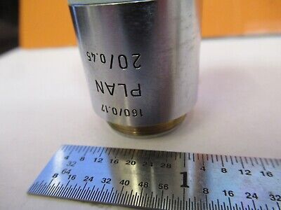 LEITZ GERMANY OBJECTIVE 20X /160 MICROSCOPE PART OPTICS AS PICTURED &85-B-31