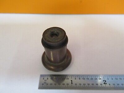 ANTIQUE BRASS UNKNOWN MAKER OBJECTIVE MICROSCOPE PART AS PICTURED &7B-B-30