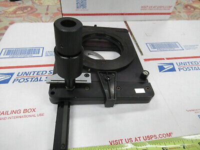 LEICA GERMANY DMRX STAGE TABLE XY ROTABLE MICROSCOPE PART AS PICTURED R5-A-20