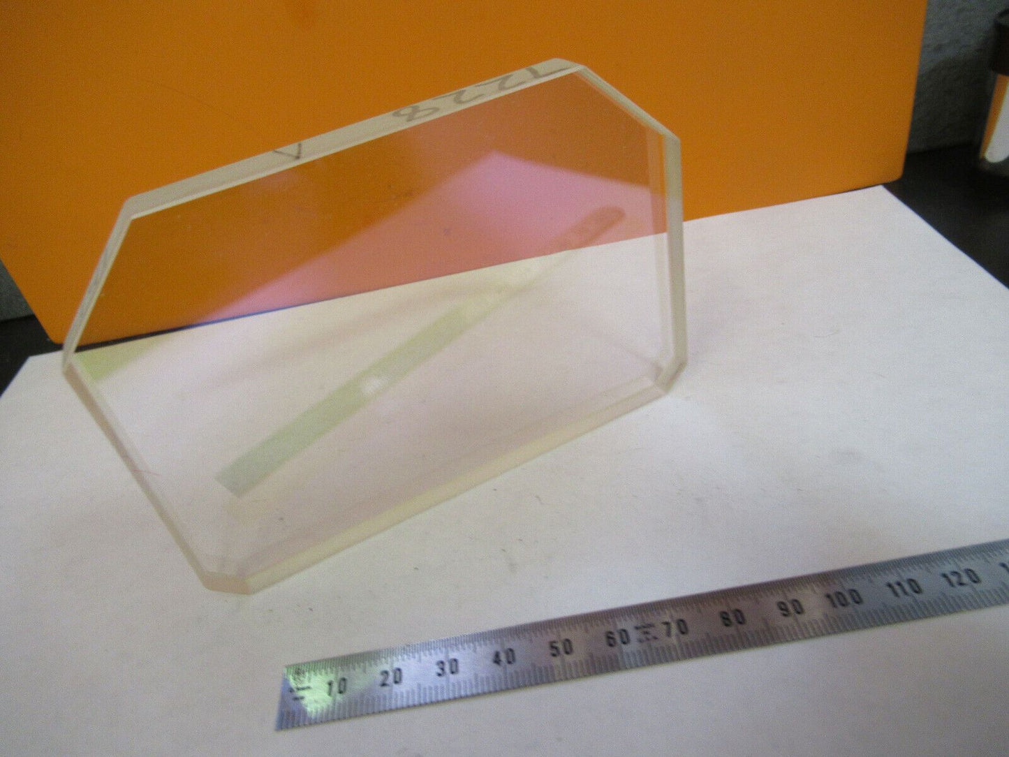 OPTICAL MIL SPEC COATED DICHROIC TRUNCATED GLASS OPTICS AS PICTURED &P2-A-65