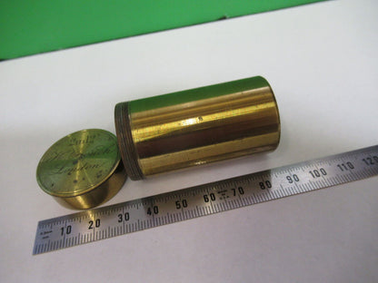 ANTIQUE BRASS HENRY CROUCH LONDON EMPTY OBJECTIVE CANISTER AS PICTURED &G2-A-49