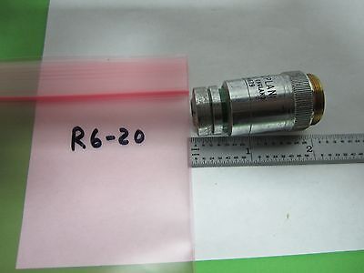 MICROSCOPE OBJECTIVE VICKERS ENGLAND 40X OPTICS BIN#R6-20