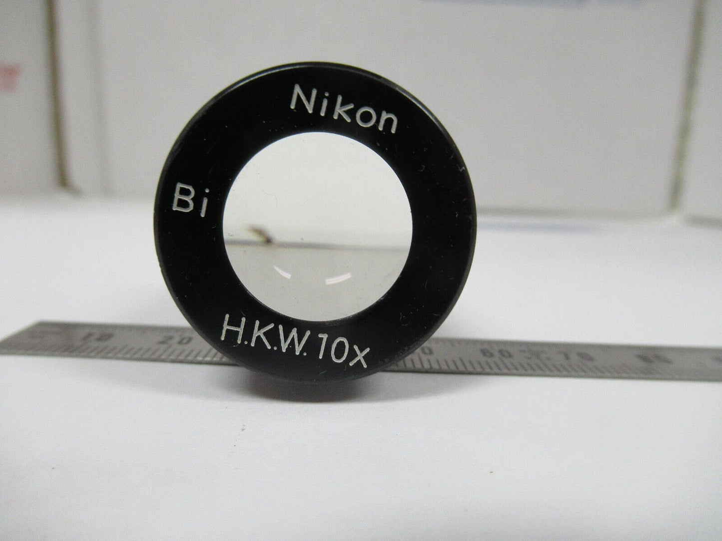 MICROSCOPE PART NIKON JAPAN EYEPIECE HKW10X OPTICS AS PICTURED #W1-A-11