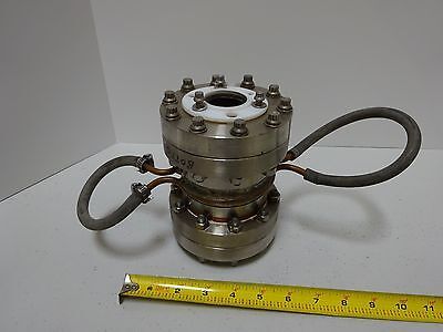 MDC HIGH VACUUM CHAMBER WATER COOLED HEAVY STAINLESS STEEL AS IS BIN#TC-1-C