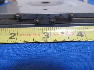 UNITRON JAPAN STAGE TABLE X-Y MICROMETER MICROSCOPE PART AS PICTURED &FT-3-46