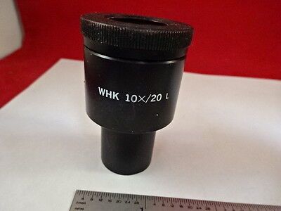 MICROSCOPE PART OLYMPUS JAPAN EYEPIECE OCULAR WHK 10X/20 L OPTICS AS IS B#AD-04